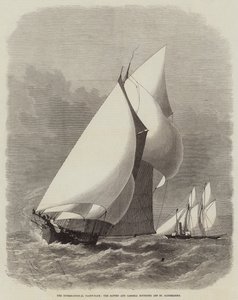De Internationale Jachtrace, de Sappho en Cambria die St. Catherine